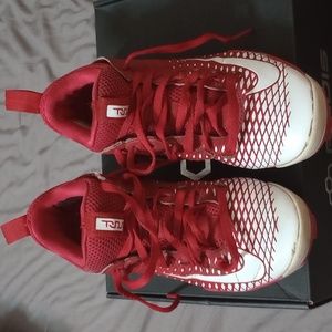Size 2 Red Boys Nike Trout 2 Pro Cleats